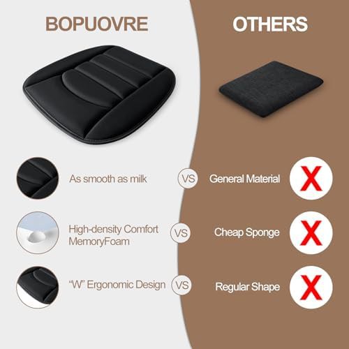 Breathable black memory foam car cushion — photo 5