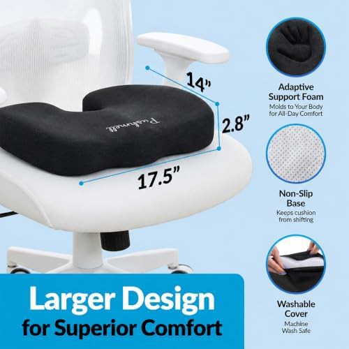 Memory foam gel cushion with extra cover — photo 5