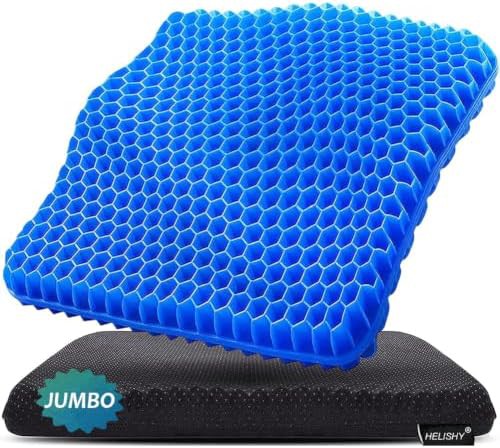 Blue jumbo honeycomb seat cushion