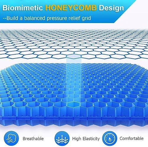 Blue jumbo honeycomb seat cushion — photo 3