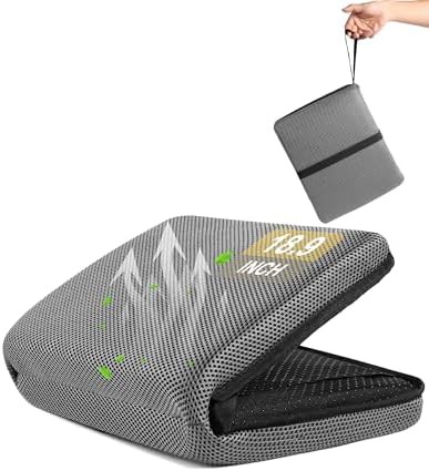 Compact foldable airplane and travel seat cushion