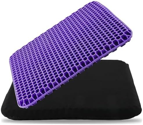Purple honeycomb cooling gel cushion