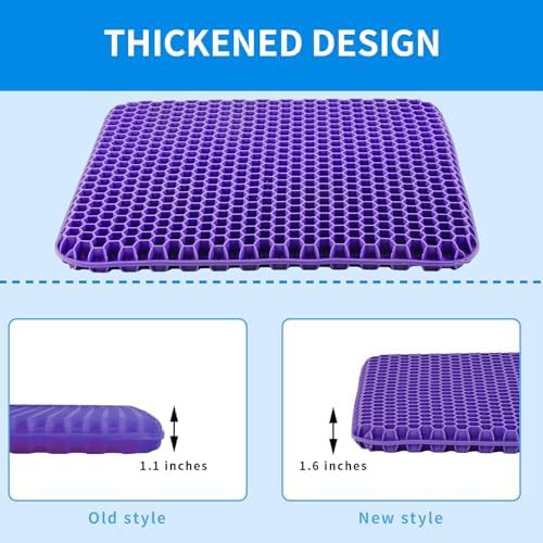 Purple honeycomb cooling gel cushion — photo 3