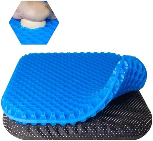 Cooling gel honeycomb office chair pad