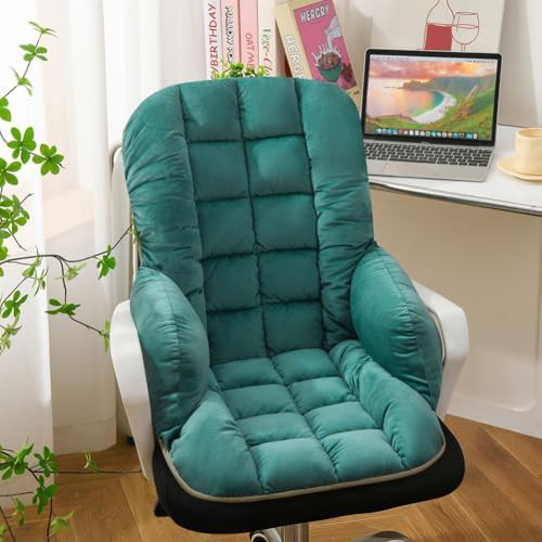 Soft velvet dorm desk chair cushion