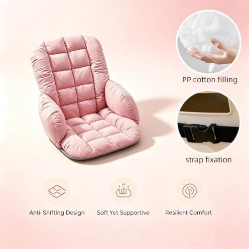 Soft velvet dorm desk chair cushion — photo 5