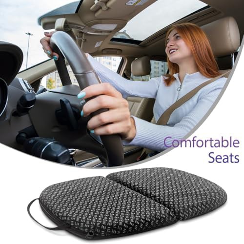 Foldable black gel cushion for travel — photo 4