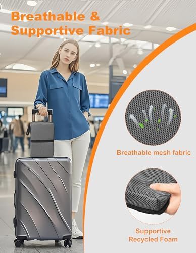 Portable foldable airplane travel seat cushion — photo 4