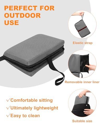 Portable foldable airplane travel seat cushion — photo 5
