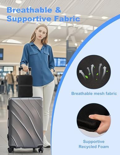 Travel ready foldable seat cushion for flights — photo 4