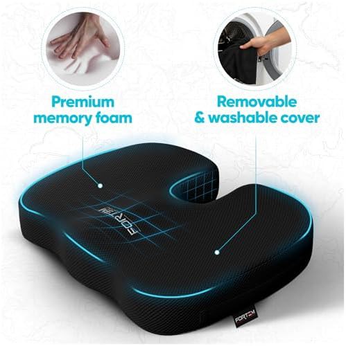 Memory foam cushion for tailbone relief — photo 3