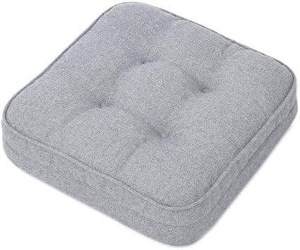 Gray memory foam dining chair pads