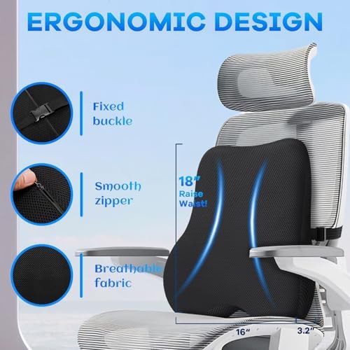Gel and mesh lumbar support set — photo 3