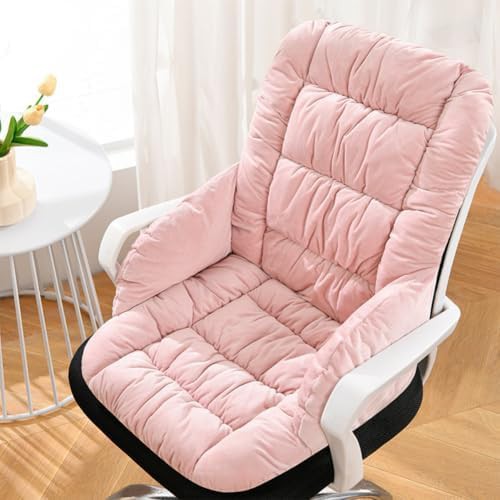 Desk chair cushion with high back support