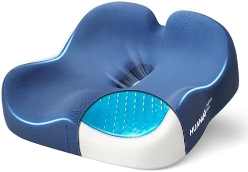 Cooling gel memory foam seat pad