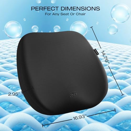 Black gel and memory foam cushion — photo 4