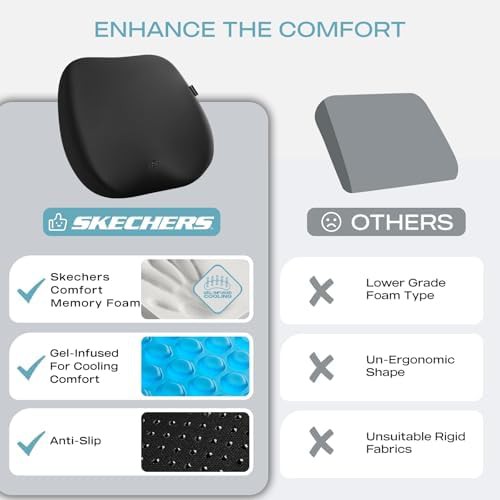 Black gel and memory foam cushion — photo 5