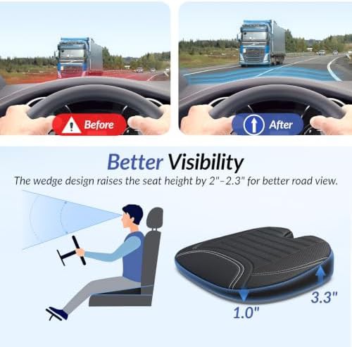 Wedge car cushion with breathable mesh — photo 4