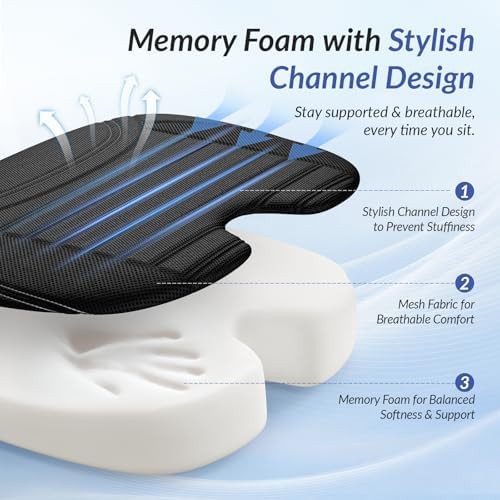 Wedge car cushion with breathable mesh — photo 5