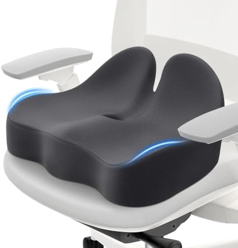 Ergonomic memory foam cushion for long sitting
