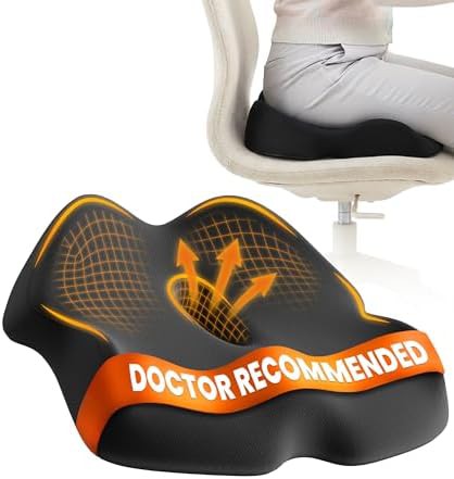 Dark gray large memory foam cushion