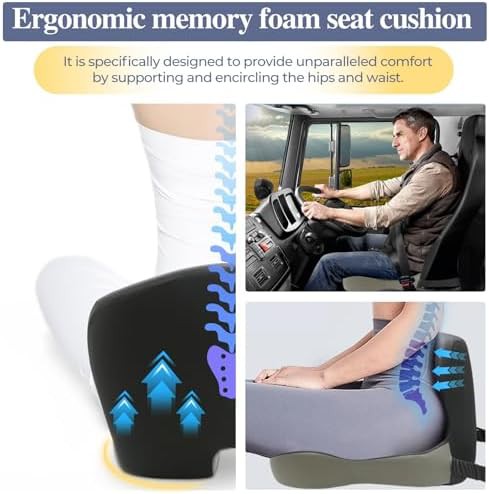 Memory foam car seat and lumbar set — photo 3
