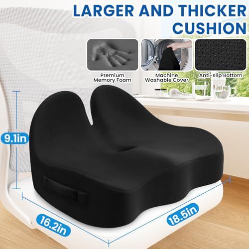 Extra thick memory foam office cushion — photo 2