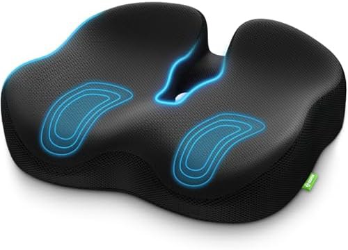 Thick memory foam hemorrhoid relief cushion