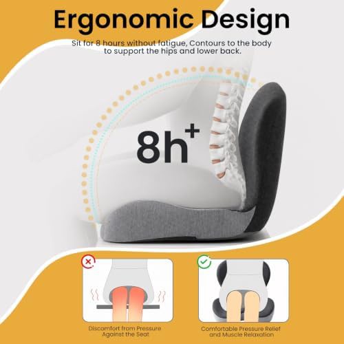 Orthopedic car backrest and seat cushion — photo 4