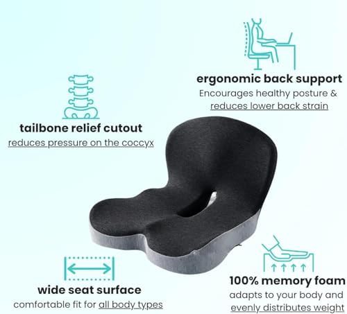 Integrated gray memory foam seat cushion — photo 4
