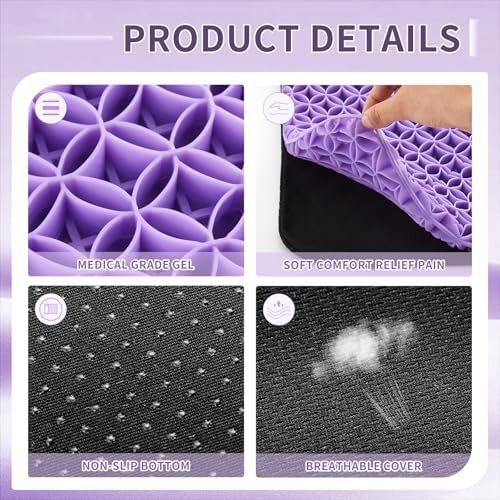 Three pack of breathable gel chair cushions — photo 4