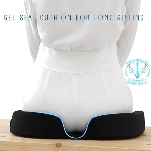 Gel memory foam tailbone support pad — photo 3
