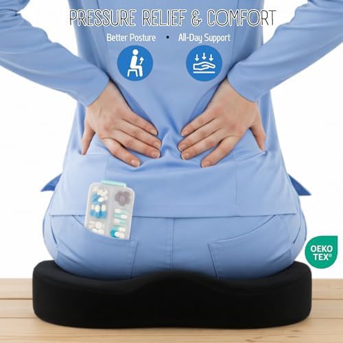 Gel memory foam tailbone support pad — photo 4