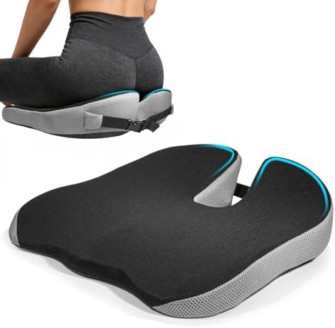 Memory foam wedge cushion for trucks and cars