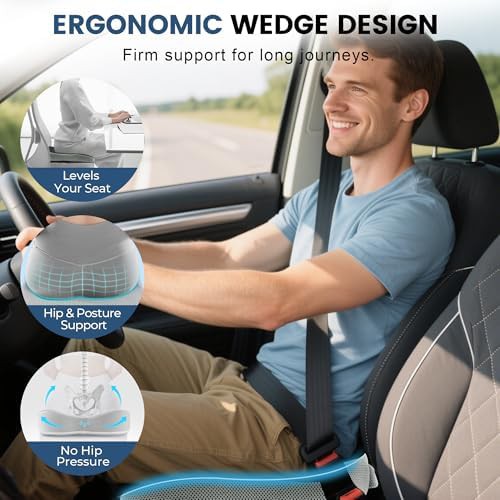 Memory foam wedge cushion for trucks and cars — photo 5