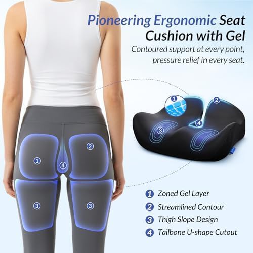 Gel seat cushion for cooling comfort — photo 3