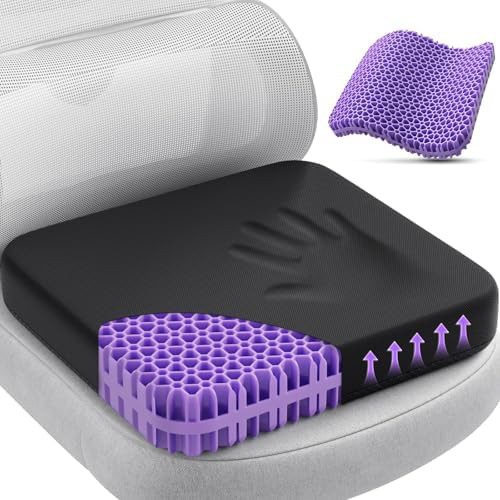 Cooling thick gel cushion for office chairs