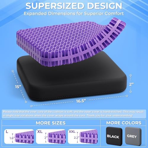 Cooling thick gel cushion for office chairs — photo 3