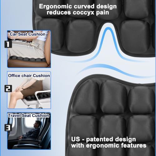 Inflatable travel cushion for airplane seats — photo 4