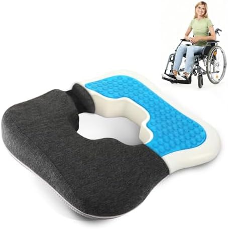 Gel wheelchair cushion for pressure relief