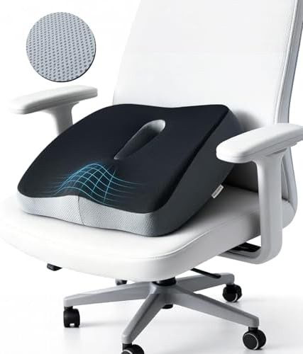 Extra large black memory foam cushion