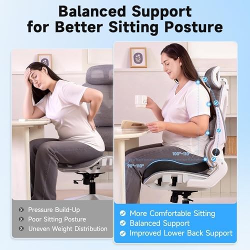 Large memory foam tailbone pressure relief cushion — photo 3
