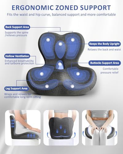 Extra large memory foam sciatica cushion — photo 3