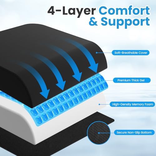 Breathable gel and memory foam cushion — photo 2