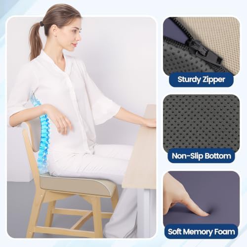 Memory foam tailbone pain relief chair pad — photo 5