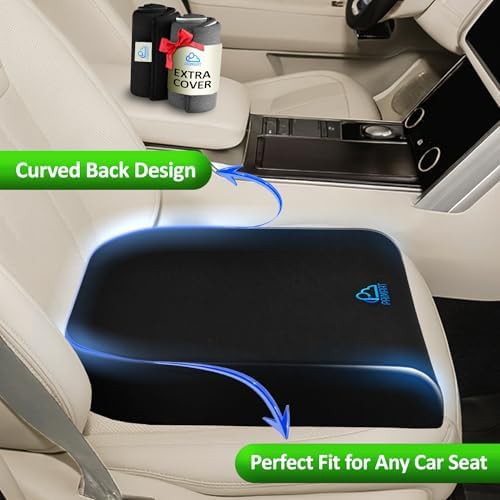 Gray ergonomic office chair cushion with cover — photo 4