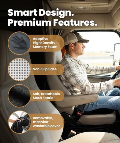 Memory foam car seat booster cushion — photo 4