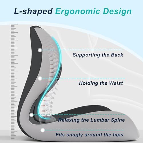 Tailbone relief cushion with lumbar pillow — photo 3