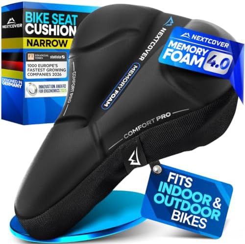 Ergonomic spin bike foam cushion
