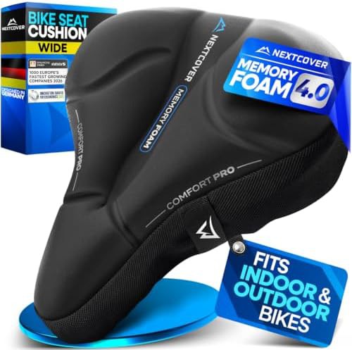 Waterproof memory foam bike seat cover